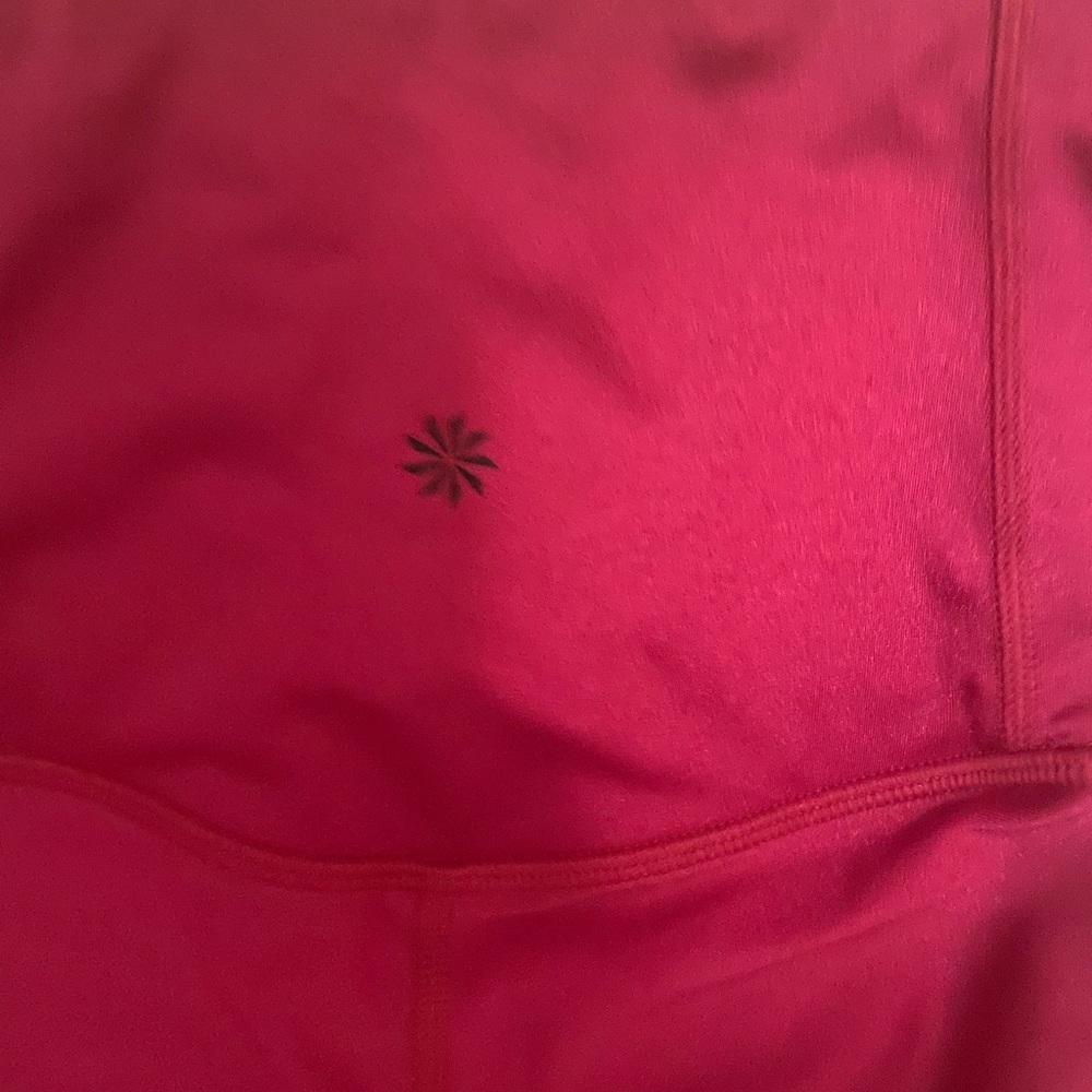 Pink shiny athleta leggings
